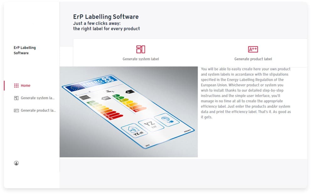 ErP címke létrehozása